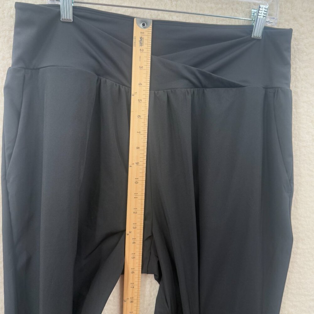 NWT Halara pants high waist wide leg casual black Play it my way Pull on XL - Picture 6 of 7